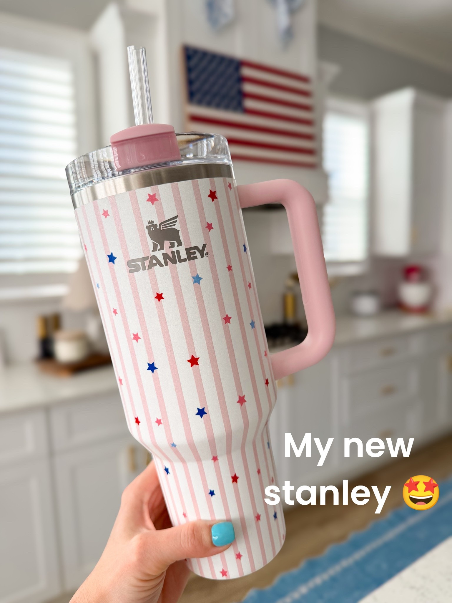 ✨🇺🇸 New obsession unlocked! 🇺🇸✨

Tell me why this might be the cutest Stanley I’ve ever seen 😍 The pink stripes, patriotic stars, and summer vibes are absolutely perfection! 🎀⭐️❤️💙

Whether you’re headed to the ball field, the beach, a backyard BBQ, or just running errands, this limited-edition Stanley is the perfect way to stay hydrated in style. Bonus points because it keeps my drinks ice cold all day long! 🧊🥤

If you’ve been looking for a fun patriotic tumbler for summer, this one is a must-have! I have a feeling it’s going to sell out FAST. ✨

#StanleyCup #StanleyTumbler #PatrioticStyle #AmericanaStyle #SummerEssentials #StanleyObsessed #RedWhiteAndBlue #FourthOfJulyStyle #PatrioticFinds #SummerFavorites #HydrationGoals #StanleyCollection #CuteFinds #LifestyleFavorites #SummerMustHaves #CoffeeLover #WaterBottleGoals #EverydayEssentials #PatrioticDecor #Stanley40oz 💕🥤🇺🇸

#LTKootd #LTKPetite