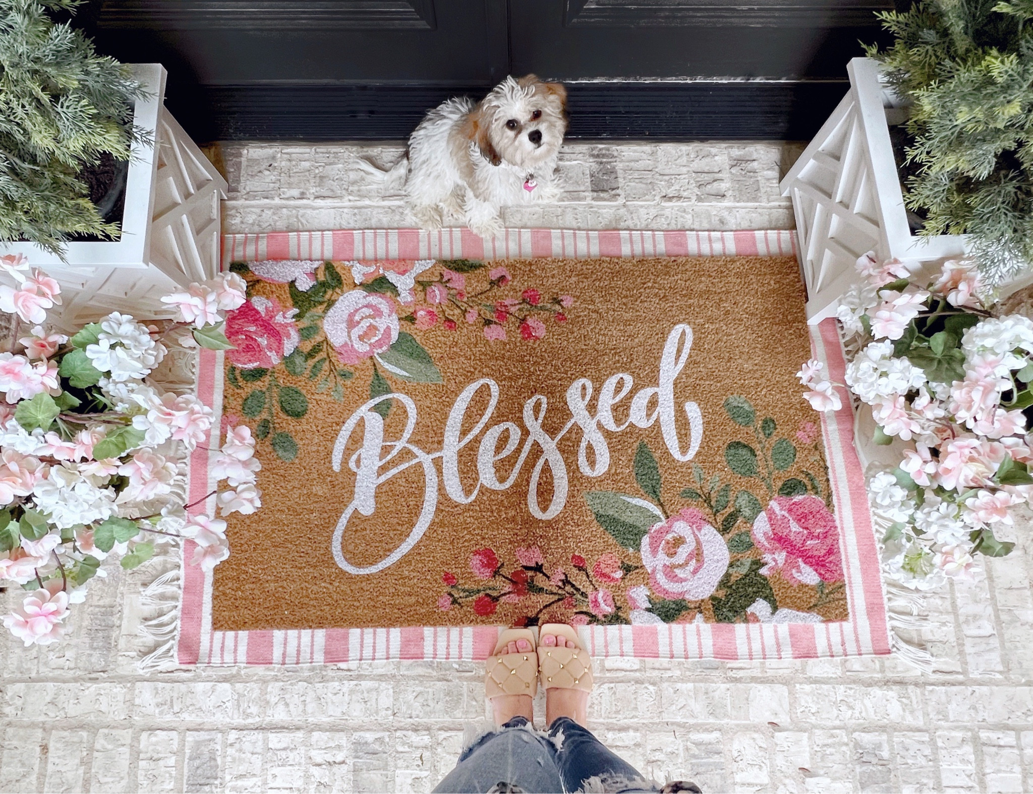 Spring Valentine’s Day doormat from
My Texas House at Walmart 

#LTKSeasonal #LTKhome #LTKunder50