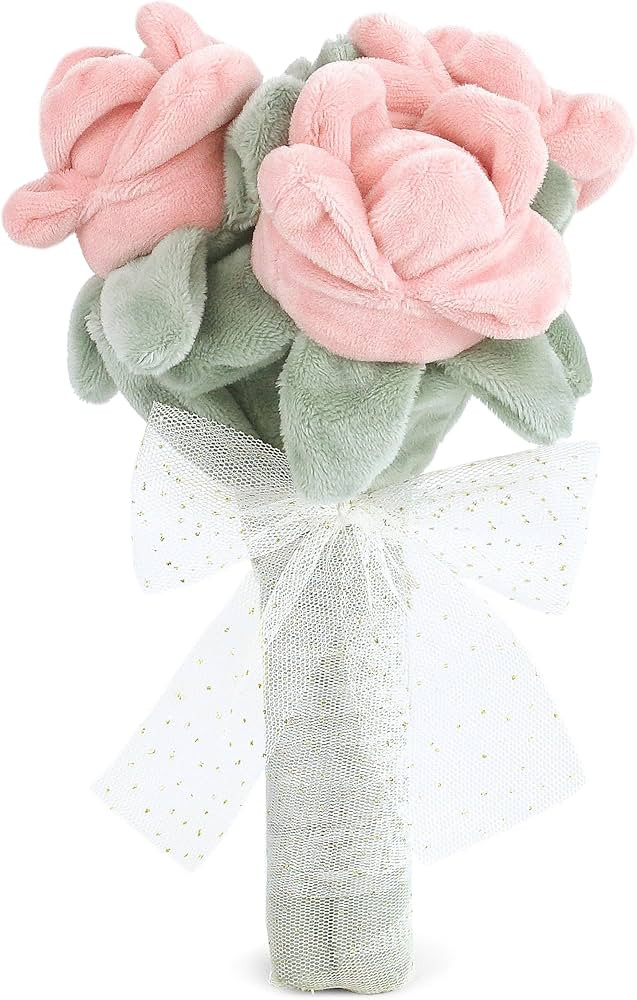 MON AMI Rose Plush Flower Bouquet | 9-inch Soft Floral Stuffed Toy for Kids & Adults | Perfect Va... | Amazon (US)