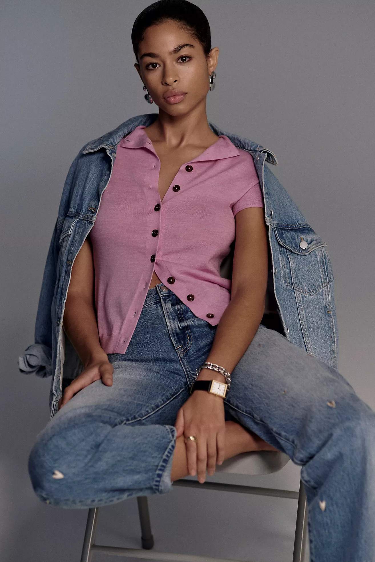 Pistola Lexi High-Rise Tapered Barrel Leg Jeans | Anthropologie (US)