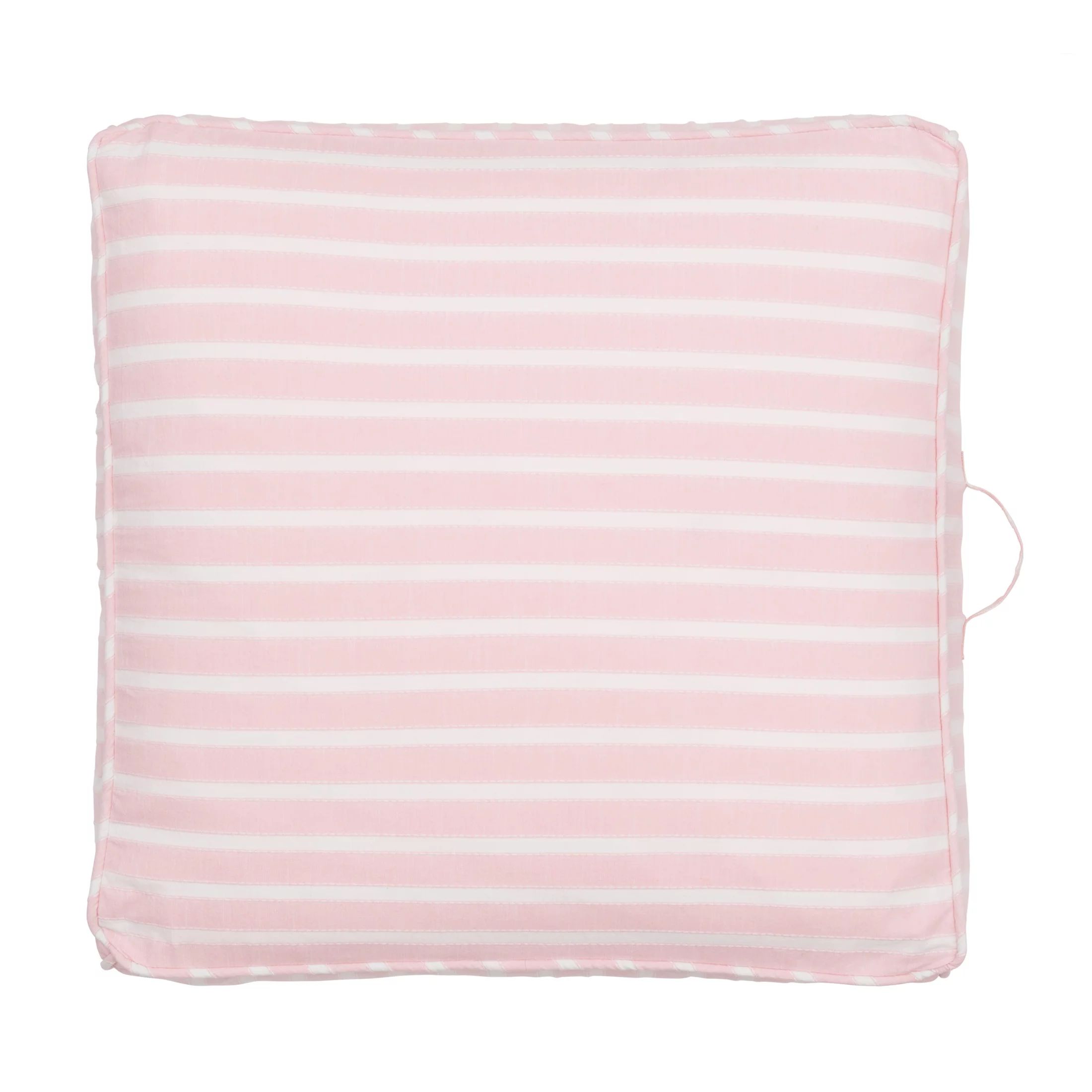 Gap Home Yarn Dyed Chambray Stripe Indoor Single Floor Square Cushion with Handle Blush 24" x 24"... | Walmart (US)