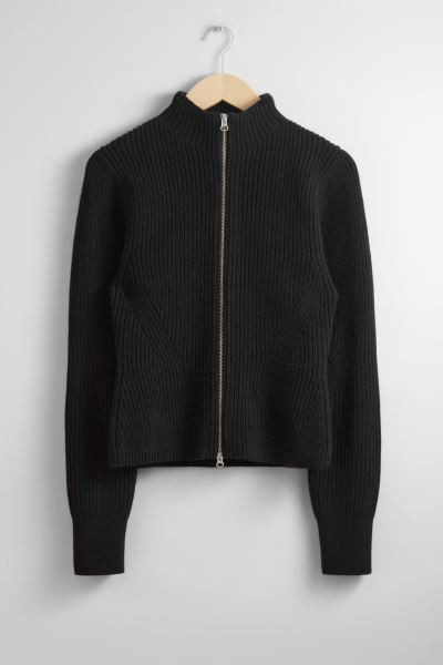 Knitted Zip Cardigan | H&M (UK, MY, IN, SG, PH, TW, HK)