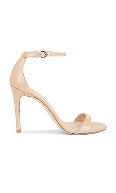 Stuart Weitzman Nudist II Sandal 100 in Adobe from Revolve.com | Revolve Clothing (Global)