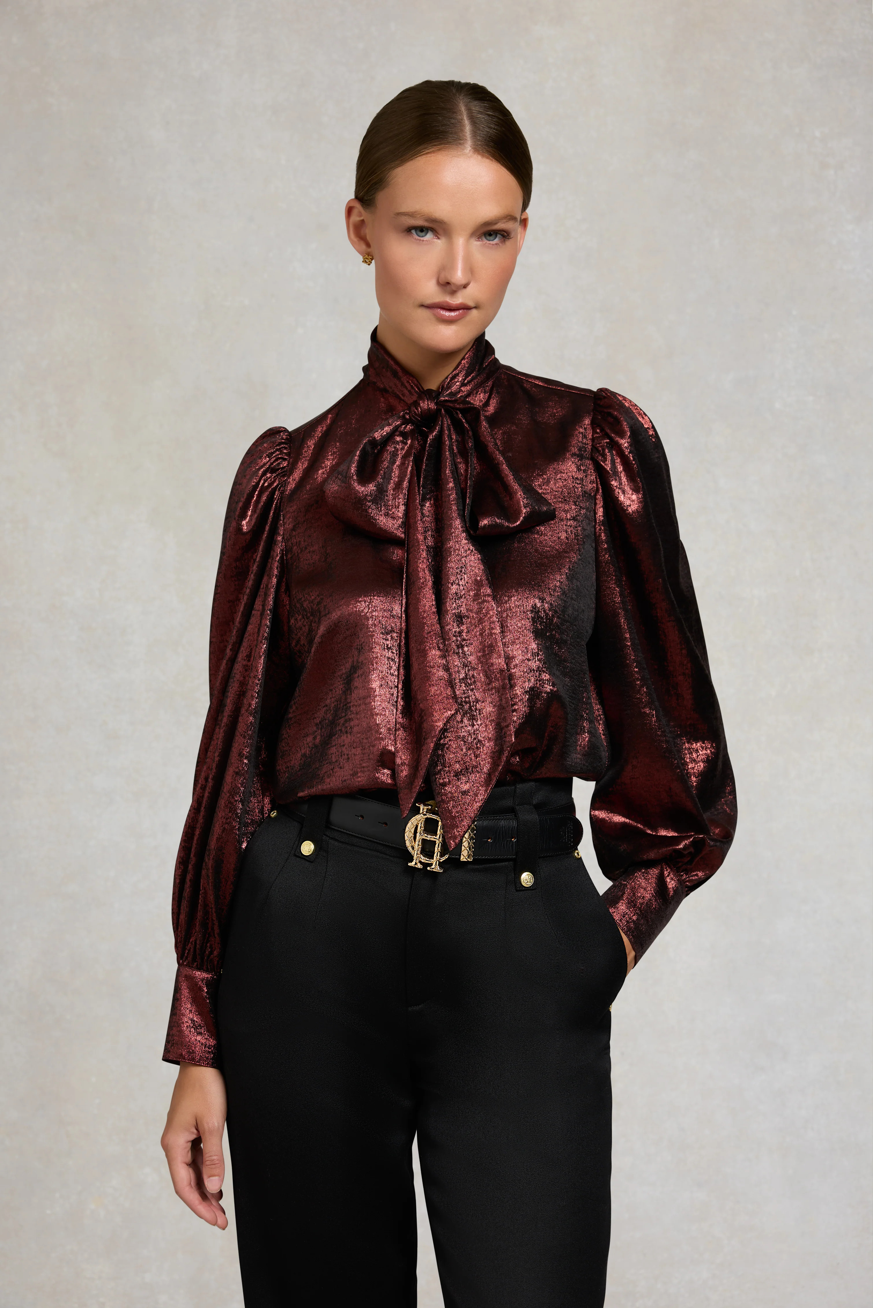 Ariella Sparkle Blouse (Red Sparkle) | Holland Cooper