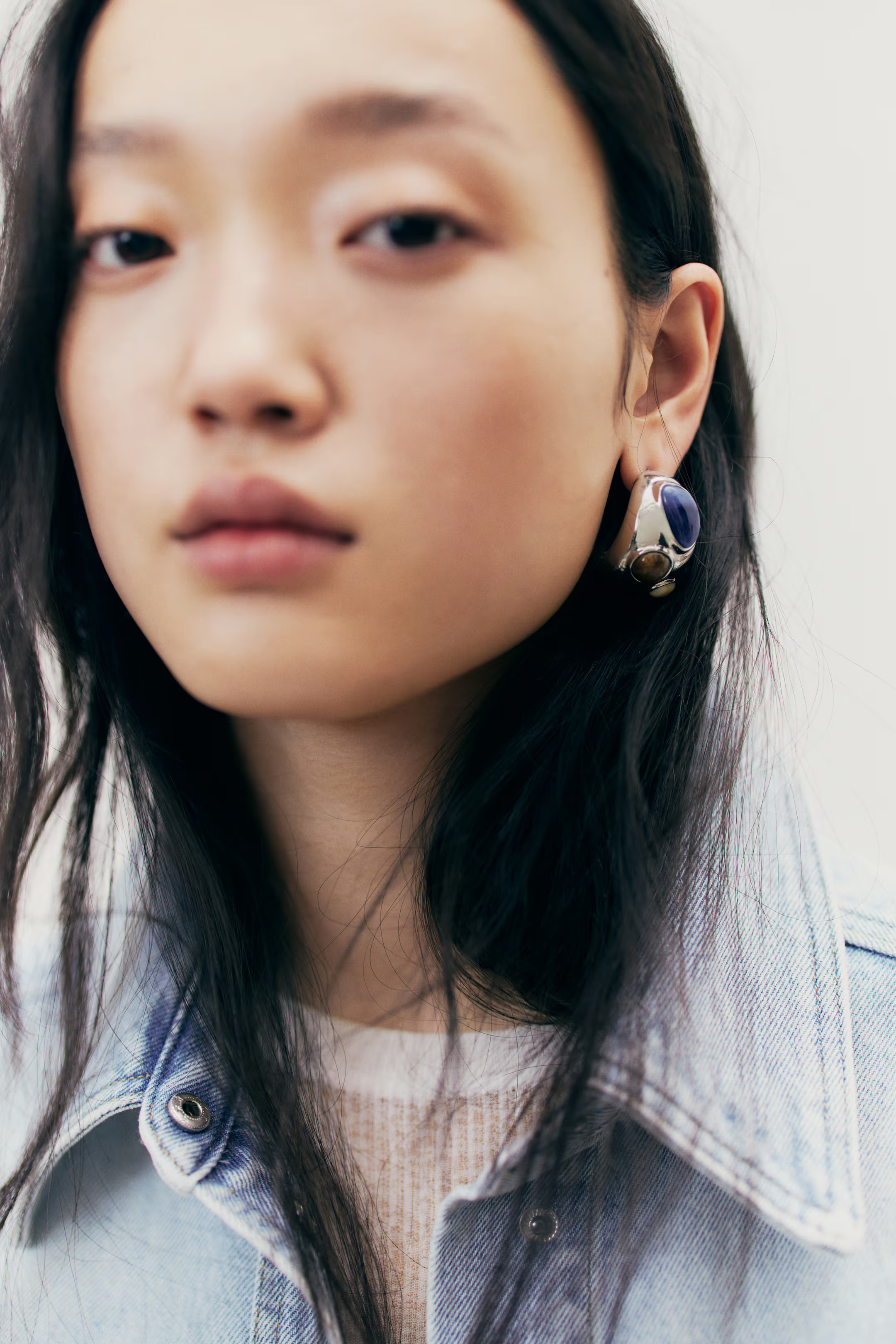 Bead-Detail Dome Earrings | H&M (US + CA)