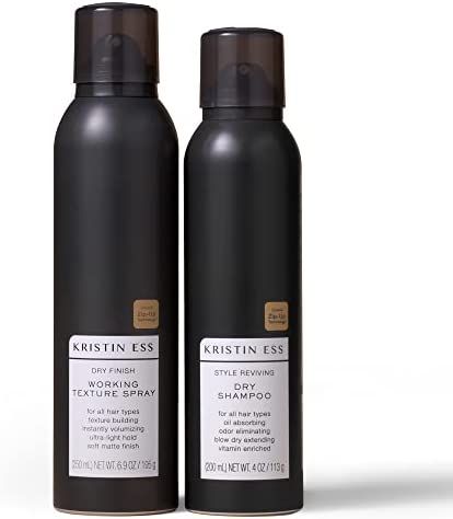 Kristin Ess Hair Style Reviving Dry Shampoo with Vitamin C + Volumizing Texture Hair Spray - Defi... | Amazon (US)