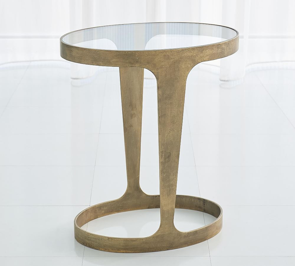 Farrah Oval Accent Table (18") | Pottery Barn (US)