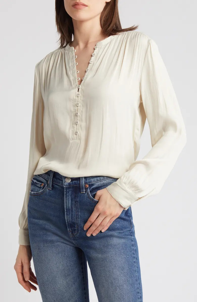Treasure & Bond Drapey Long Sleeve Top | Nordstrom | Nordstrom