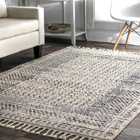 Baer Geometric Multi Gray Area Rug | Wayfair North America