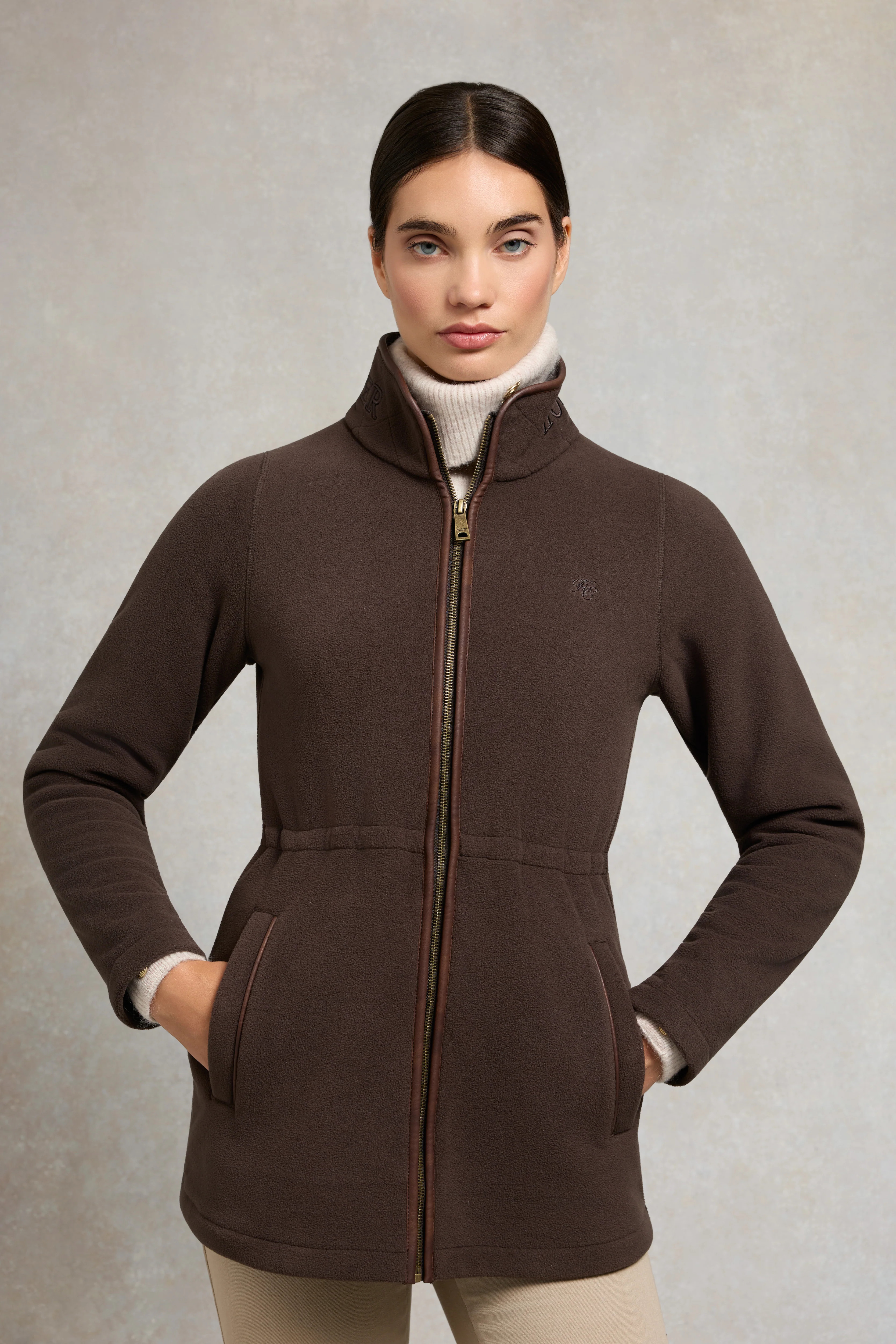 Country Longline Fleece (Chocolate) | Holland Cooper