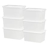 IRIS USA CNL-58 58 Quart Storage Box, 6 Pack, Pearl | Amazon (US)