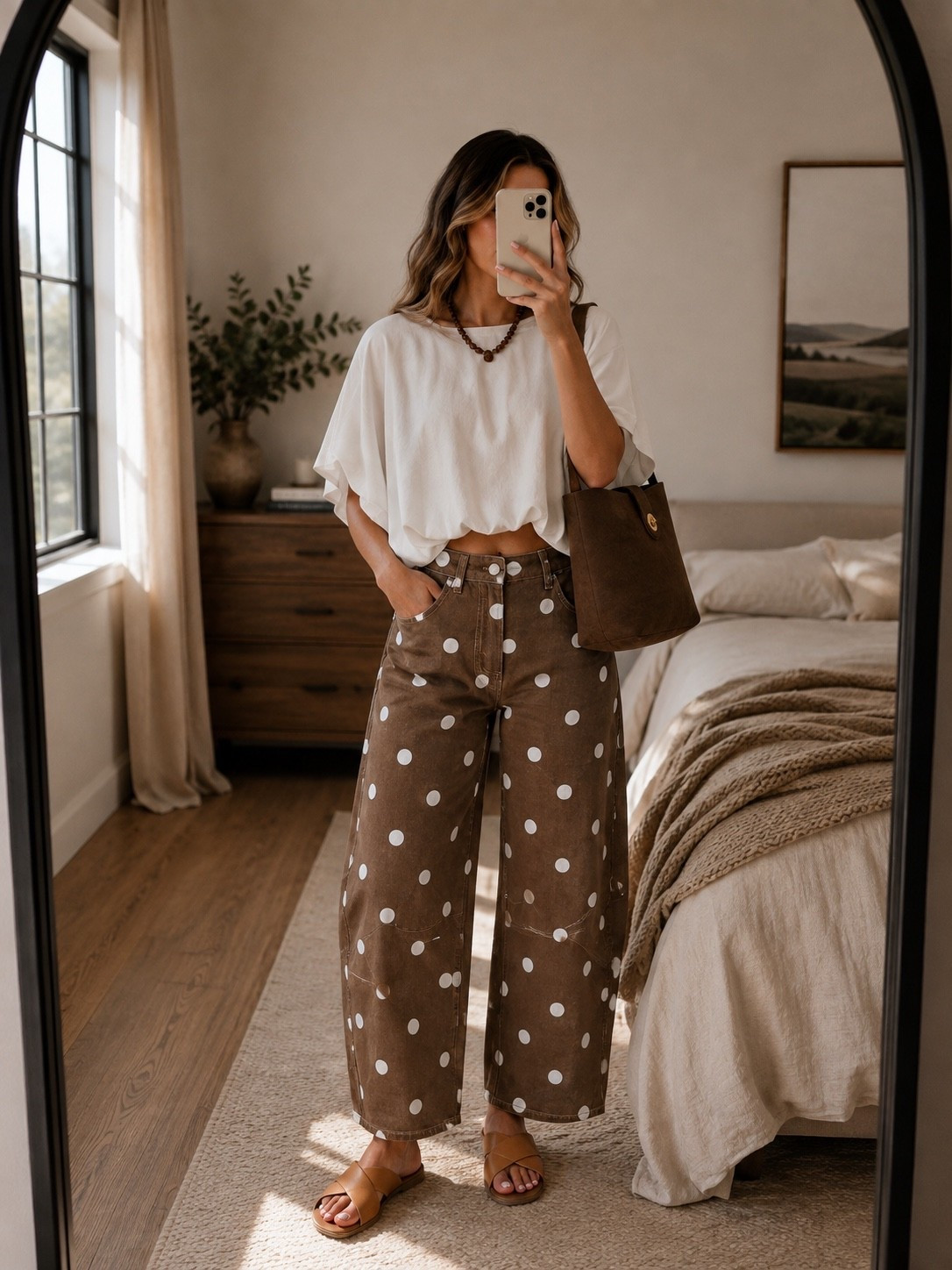 Polka dots are having a moment and I’m here for it 🤎🍂 Love how the chocolate brown makes this fun print feel perfect for fall. Paired with a flowy white top, brown accessories + a statement necklace for an easy transitional look.

#FallFashion #FallOutfit #LTKStyle #FallStyle #ChocolateBrown #PolkaDots

#LTKSaleAlert #LTKHome #LTKSeasonal