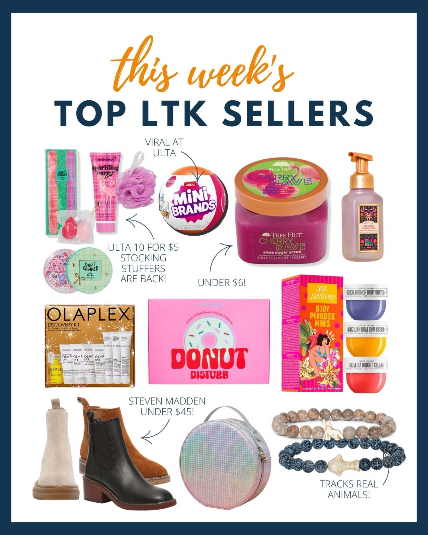 Wants to know what our top sellers were for the week? Shop them below while many of them are still on sale! 😍🫶🏼🎁🎄

#LTKBeauty #LTKHoliday #LTKGiftGuide