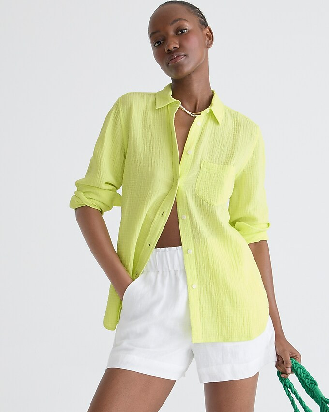 best sellerClassic-fit soft gauze shirtItem AW686151 REVIEWS | J. Crew US