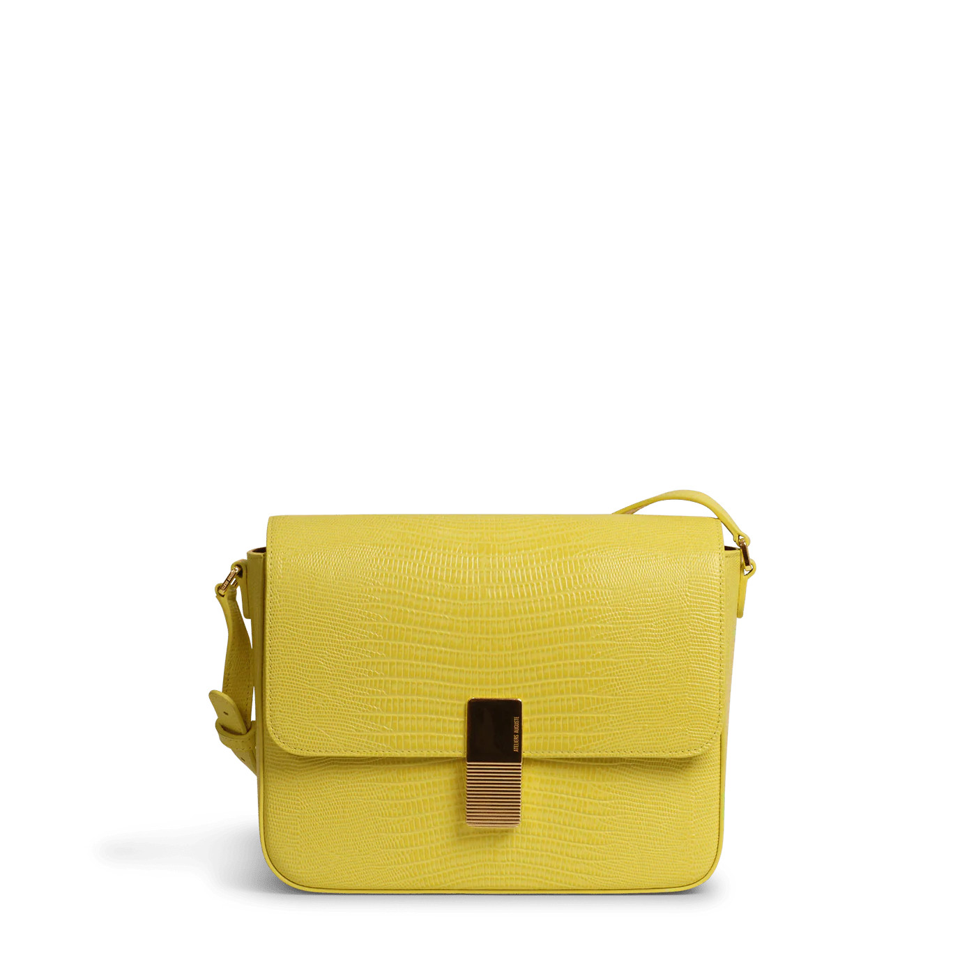 Monceau Gold Edition - Limoncello Lizard Embossed Leather | ATELIERS AUGUSTE
