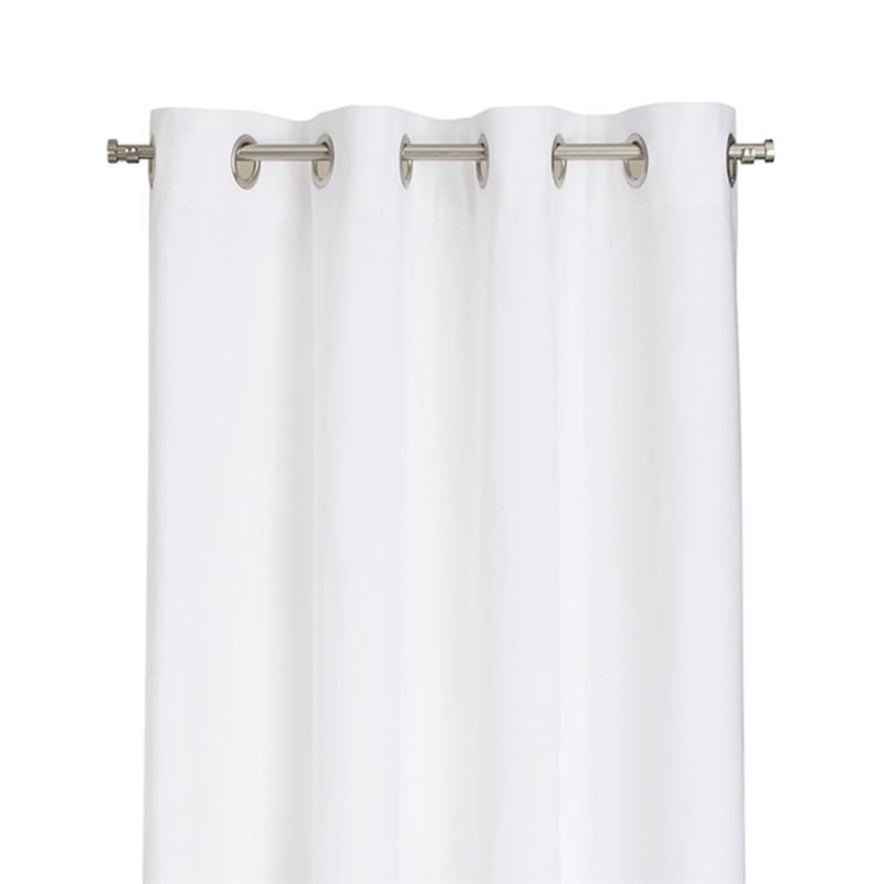 Wallace 52"x84" White Grommet Curtain Panel + Reviews | Crate & Barrel | Crate & Barrel