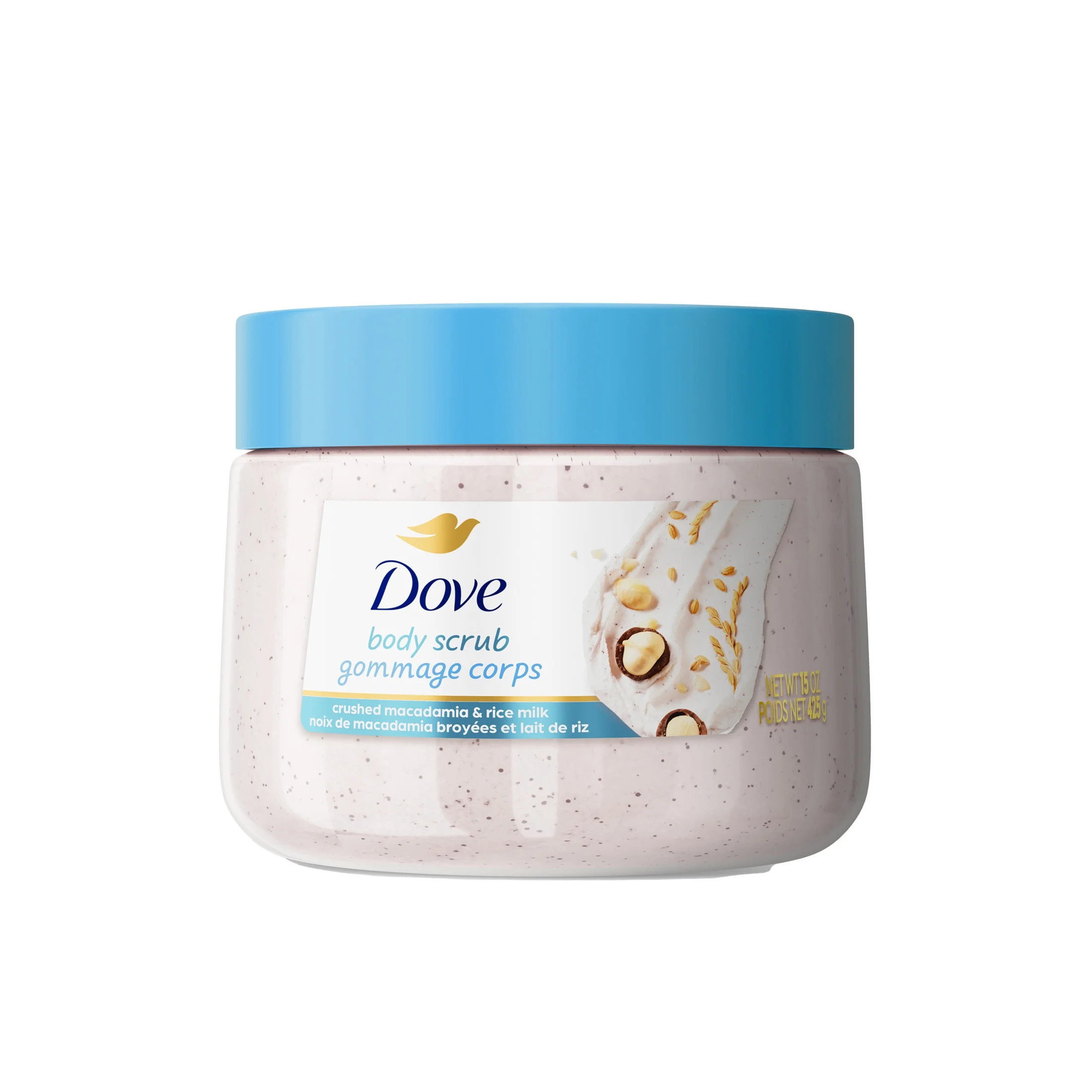 Dove Exfoliating Body Scrub for Women Macadamia Rice Milk, 15 oz | Walmart (US)