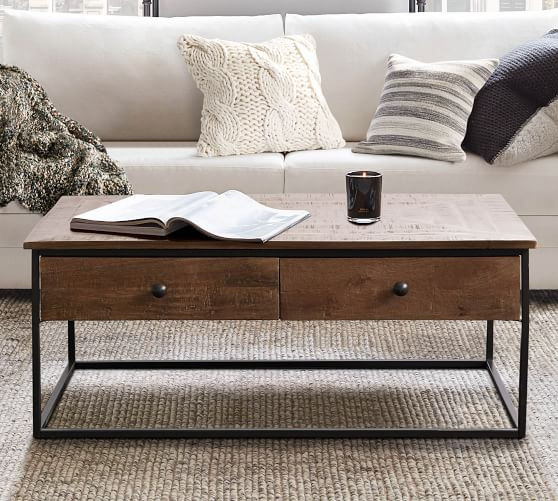 Sanford 39.5" Rectangular Coffee Table | Pottery Barn (US)
