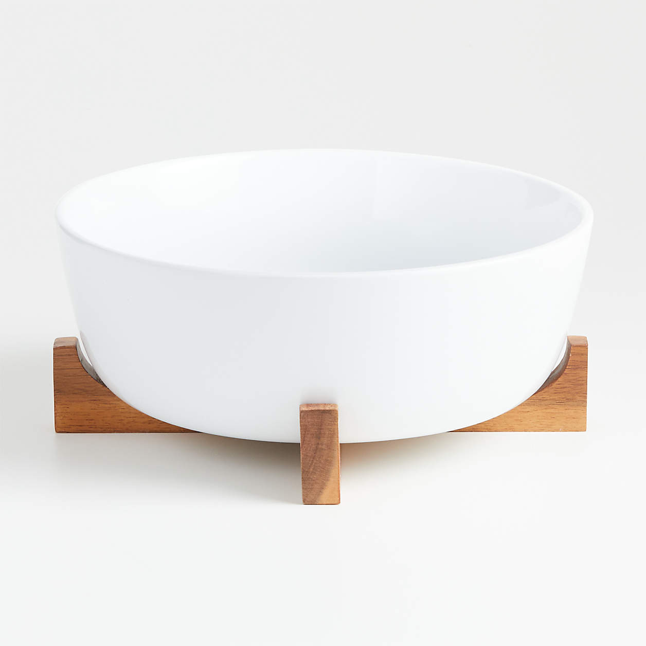 Oven-to-Table Small Serve Bowl with Wood Trivet + Reviews | Crate & Barrel | Crate & Barrel