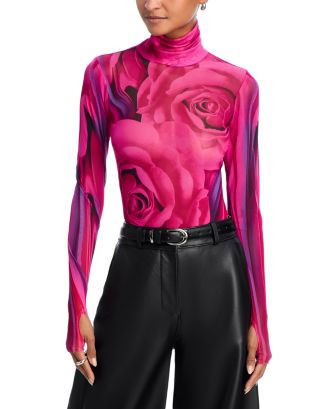 Zadie Floral Print Mesh Top | Bloomingdale's (US)