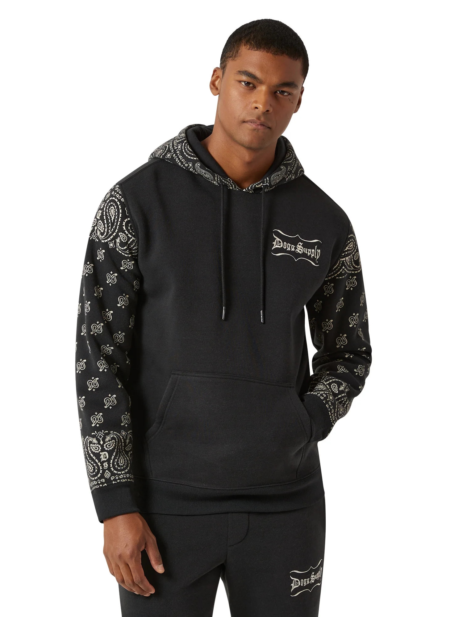 Dogg Supply by Snoop Dogg Men's & Big Men's Paisley Fleece Hoodie Sweatshirt, Sizes XS-3XL | Walmart (US)