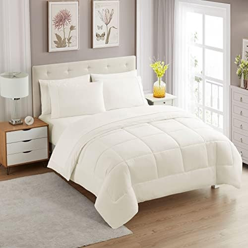 Amazon.com: Sweet Home Collection 7 Piece Comforter Set Bag Solid Color All Season Soft Down Alte... | Amazon (US)