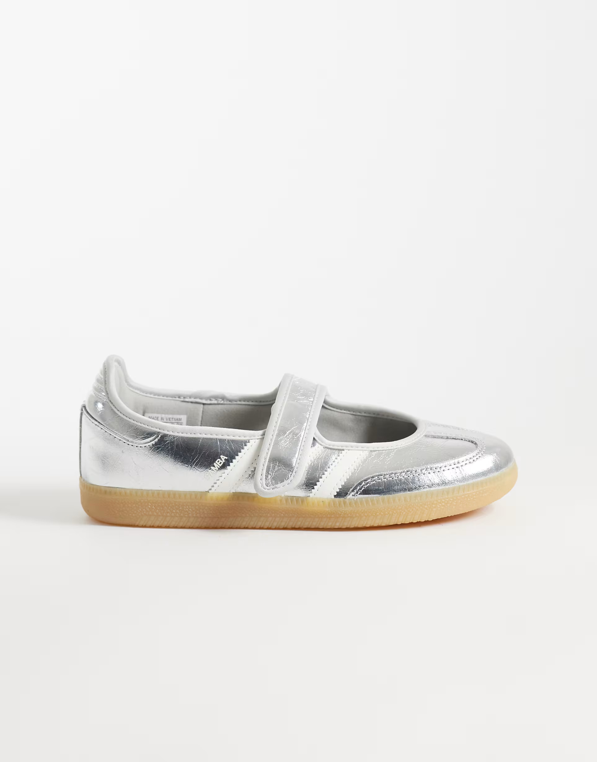 \u203a adidas Originals Samba mary janes in metallic silver | ASOS (Global)
