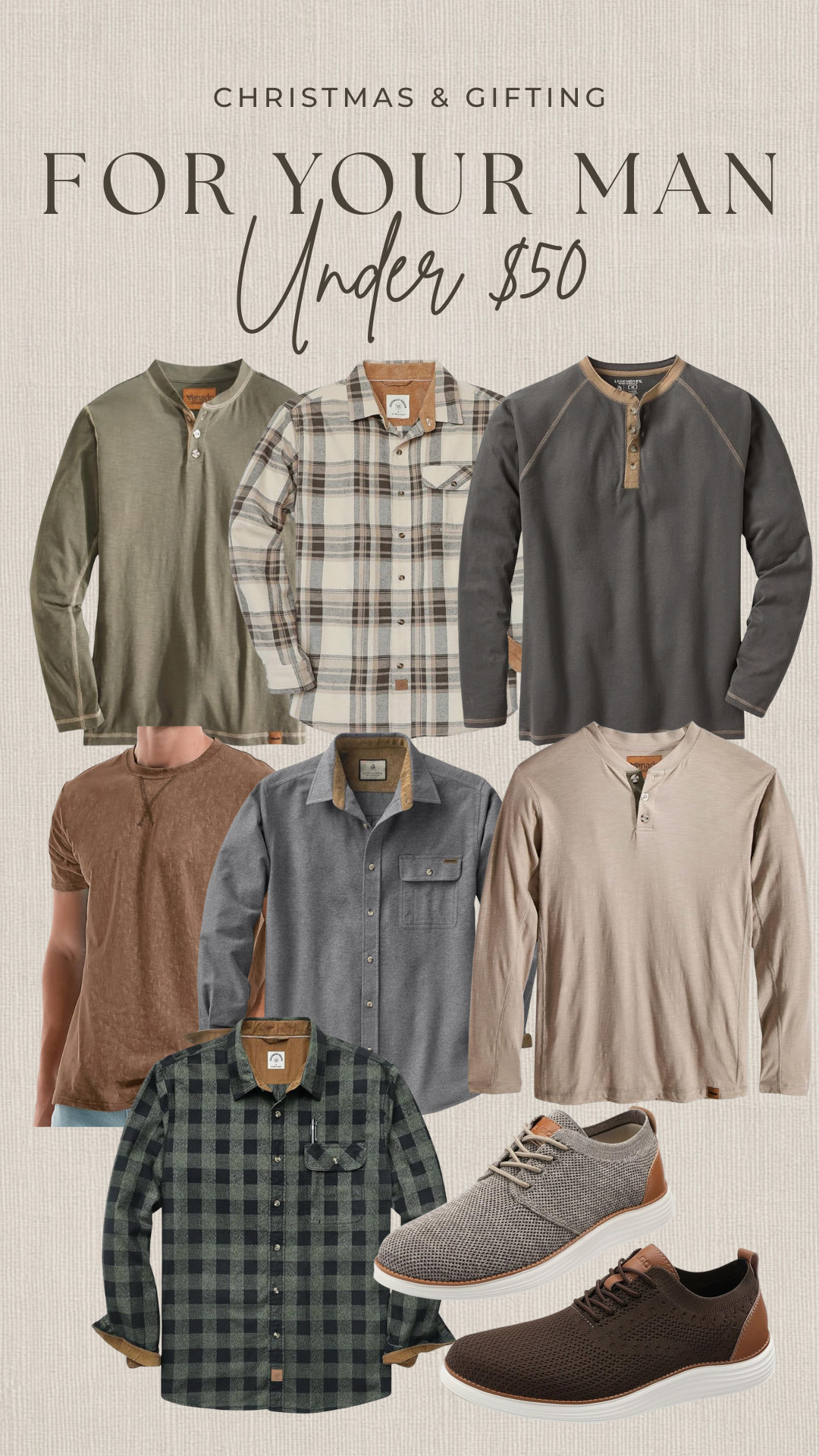 Gifts for him! Perfect for your boyfriend, husband, son, brother, uncle, everyone. - and ALL UNDER $50! Aka they’re free 


.
.
christmas gift ideas, holidays, gifting, gift guide, amazon , gifts for him, men’s clothing, men’s Henley shirts, button down casual shirts, men’s fashion, Christmas gifts for men

 

#LTKFindsUnder50 #LTKHoliday #LTKGiftGuide