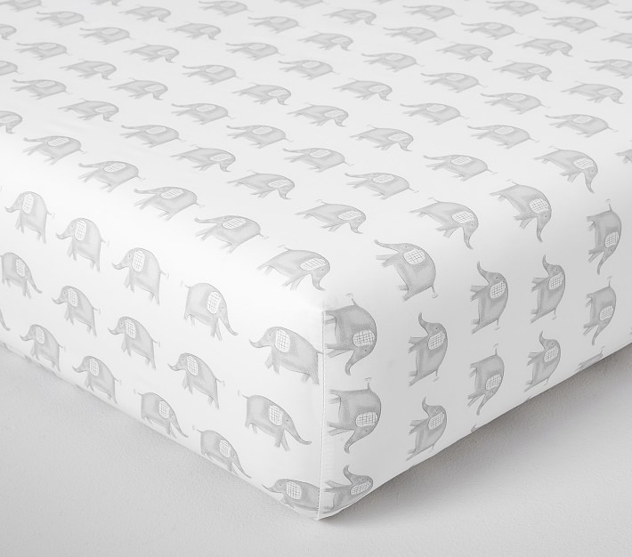 Taylor Organic Crib Fitted Sheet | Pottery Barn Kids