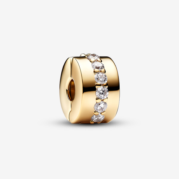 Pandora Clear Sparkling Row Clip Charm | Pandora US