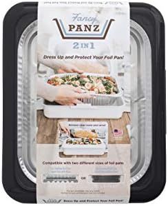 Fancy Panz 2-in-1 Dress Up & Protect Your Foil Pan, Made in USA, Fits 2 size of foil pans. Foil Pan  | Amazon (US)