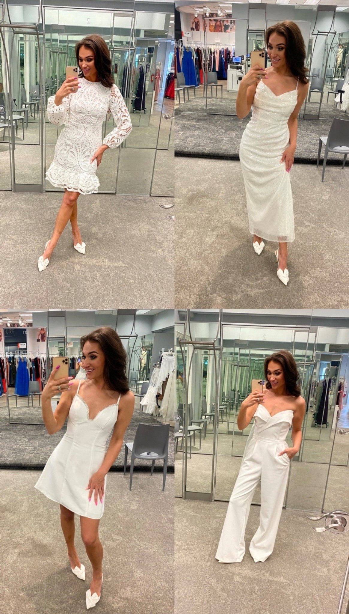 Back at David’s Bridal and on the hunt for the perfect little white dress for our 10 year anniversary! They have so many fits and styles for every occasion!  Rounding up a few of my favorites here. 

- little white dress 
- bridal party
- bachelorette 
- summer dresses


#LTKWedding #LTKSeasonal #LTKSaleAlert 

#LTKvlog #LTKWedding #LTKootd

#LTKSaleAlert #LTKWedding