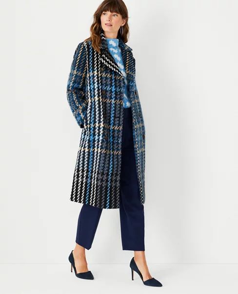 Plaid Double Breasted Coat | Ann Taylor (US)