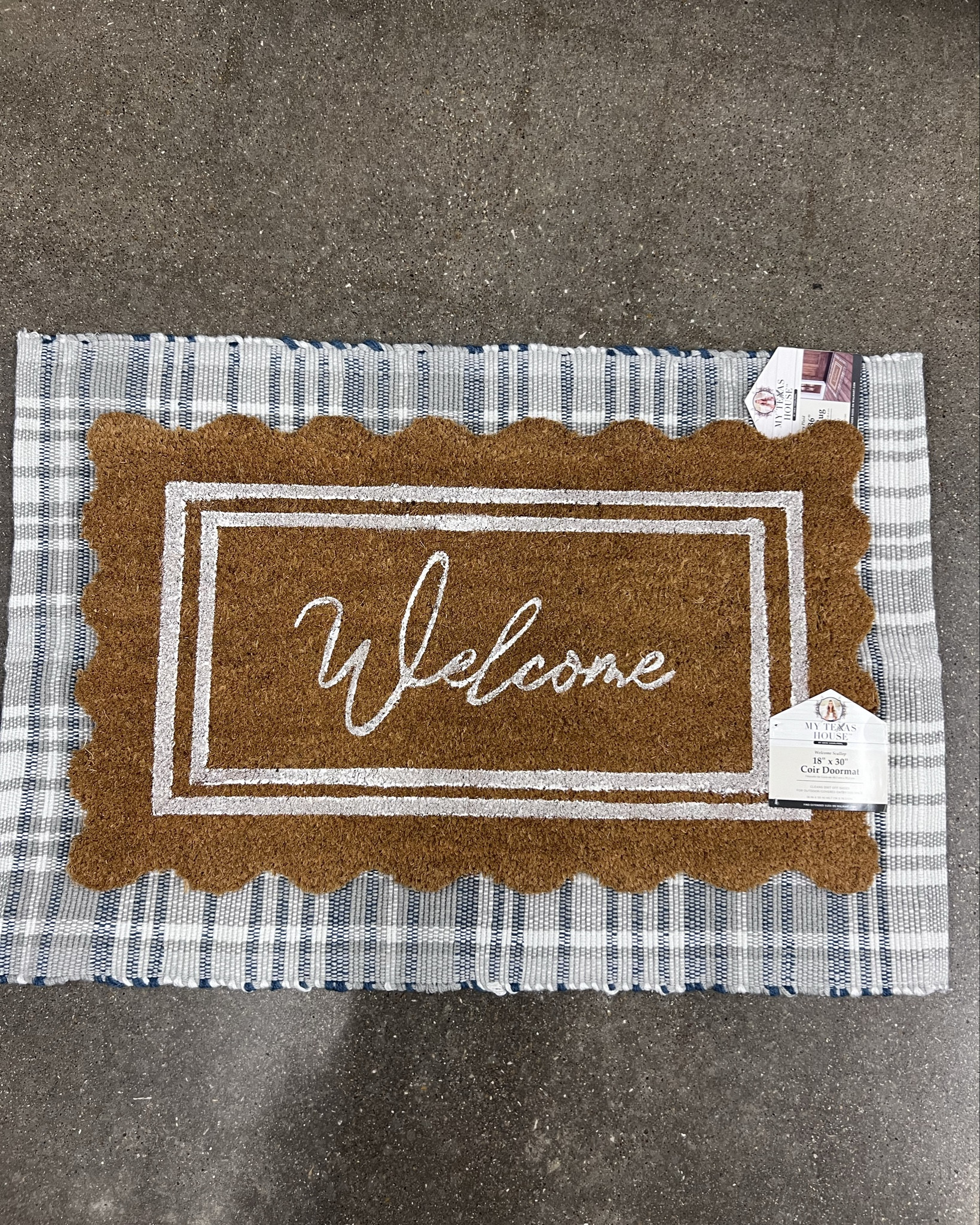 Found some of the cutest doormats at Walmart!! #walmarthome my Texas home 