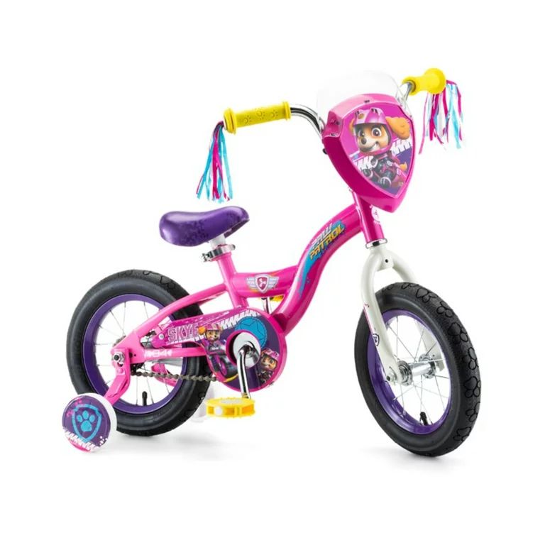 Nickelodeon Paw Patrol Skye Kids Bike for Girls, 12 inch Wheels, Ages 2-4, Magenta Pink | Walmart (US)