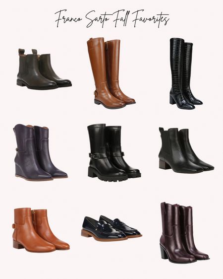 Franco Sarto Fall Favorites. Boots, tall boots, chunky boots, biker boots, loafers, warm, cozy, autumn, winter

#LTKMostLoved #LTKshoecrush #LTKover40
