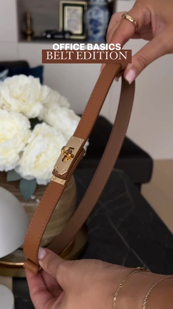 If you struggle with feeling like your look, has never finished or polished try adding one of these belts and see how much more cohesive your outfit will feel and look 🤍✨

#belt #workwear #office #officewear #officeoutfit

#LTKFindsUnder50 #LTKSeasonal #LTKWorkwear