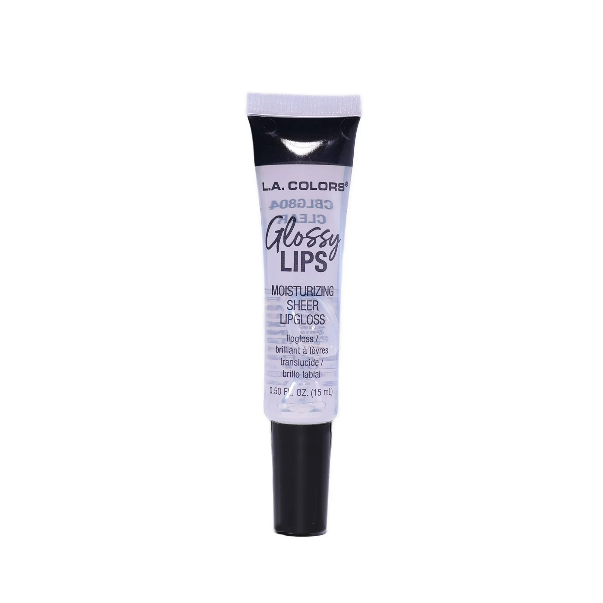 L.A. COLORS Glossy Lips Hydrating & Nourishing Highshine Sheer Tube Lip Gloss, Clear | Walmart (US)