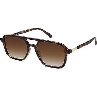 SOJOS Sunglasses for Women & Men, Retro, Polycarbonate Lens, Trendy Aviator, 90s Shades SJ2229 | Amazon (US)