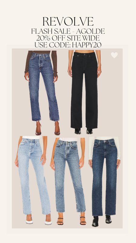 Revolve flash sale!! 20% off sitewide use code: HAPPY20 - I love these agolde Jeans!!

Revolve, flash sale, on sale, agolde jeans 

#LTKSeasonal #LTKsalealert #LTKstyletip