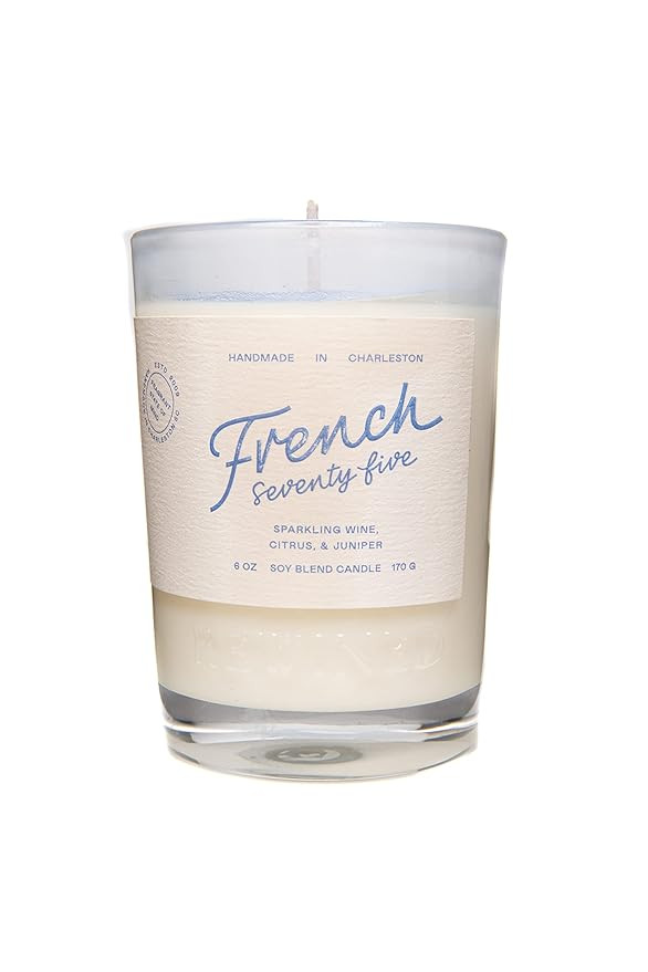 Rewined-French 75 Scented Candles(6oz)- Notes of Sparkling Wine, Lemony Citrus, and Juniper- Nont... | Amazon (US)