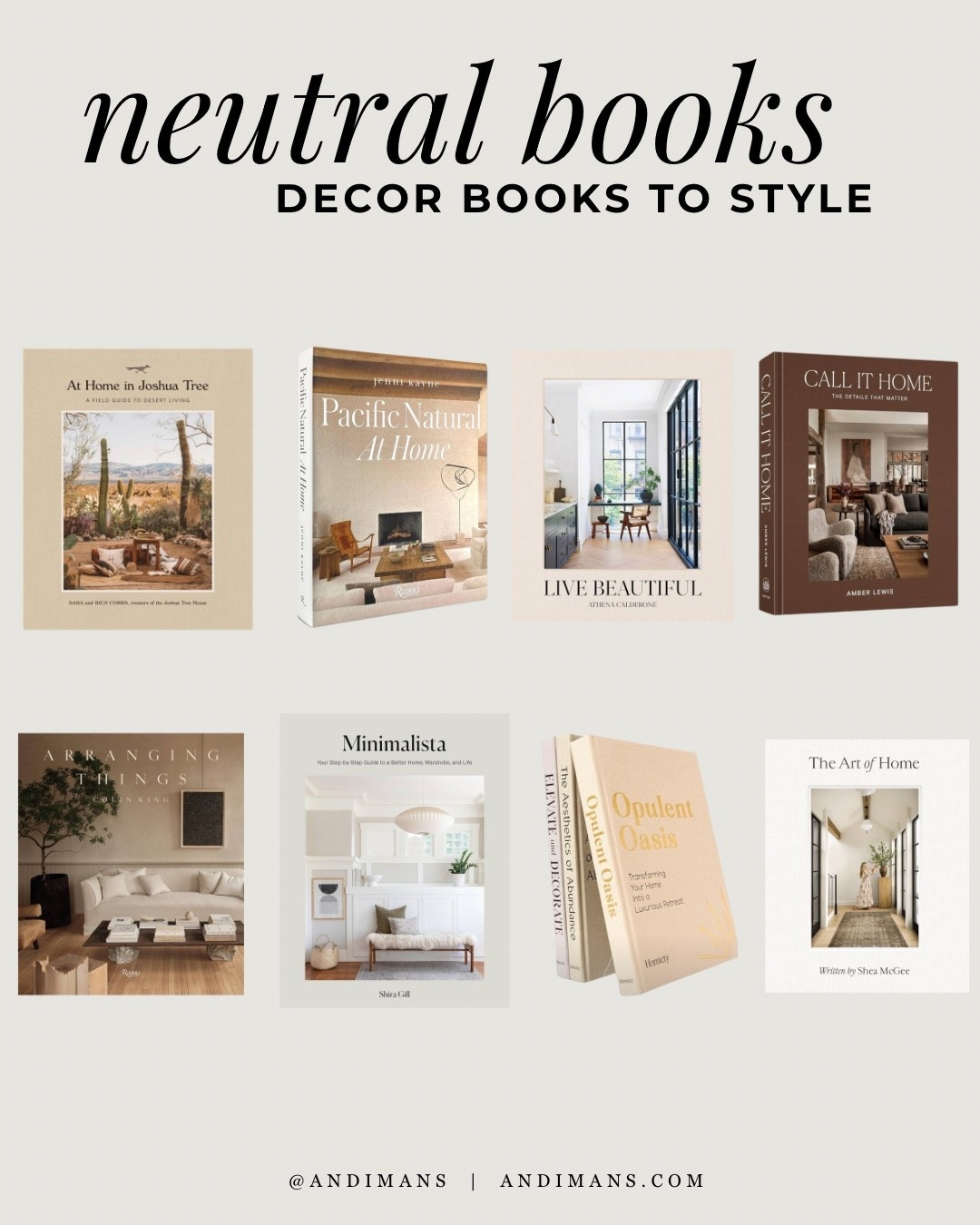 Neutral decor books I love to style on my shelves, coffee table and console tables!

#LTKFindsUnder50 #LTKSaleAlert #LTKHome