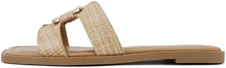 Soda “FENG” ~ Women Square Toe H-Band Slip-On Fashion Slide Sandal with Buckle Detail | Amazon (US)