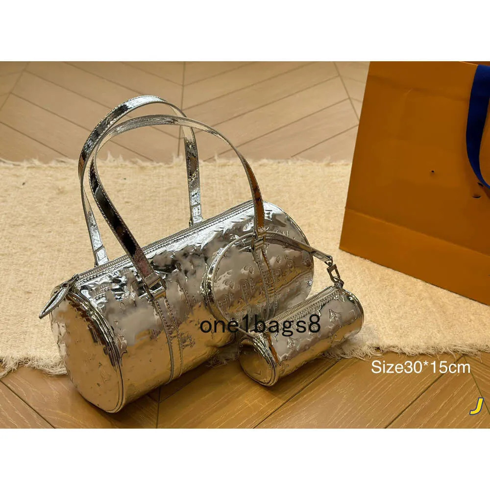 woman 2024 New Limited Edition Cylinder Tote Gold Silver LL Align Shoulder Bag Stylish Retro Chic... | DHGate