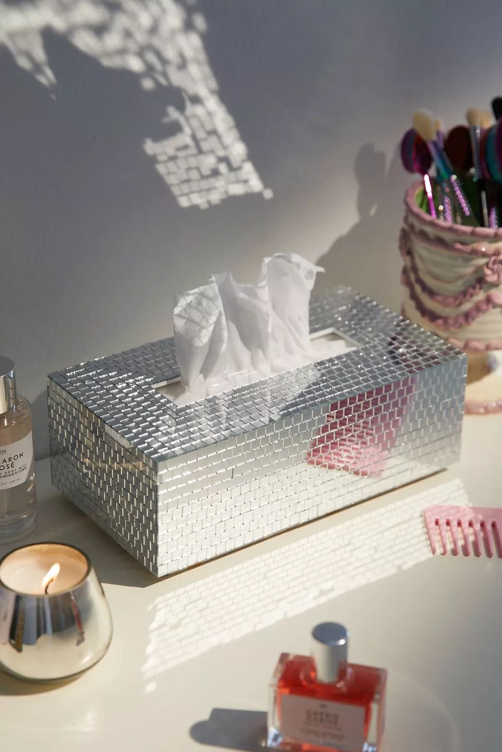 Glam Tissue Box Cover | Urban Outfitters (US and RoW)
