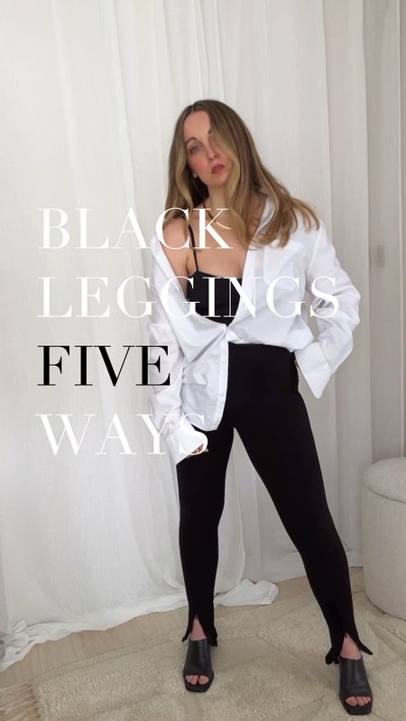 How to style black slit hem leggings 5 ways 🖤 I love how versatile a pair of black leggings can be… here are five spring outfit ideas for styling them.
Black leggings | Bomber jacket | Blazer | New Balance trainers | Spring outfits | Petite style 

#LTKworkwear #LTKstyletip #LTKunder100