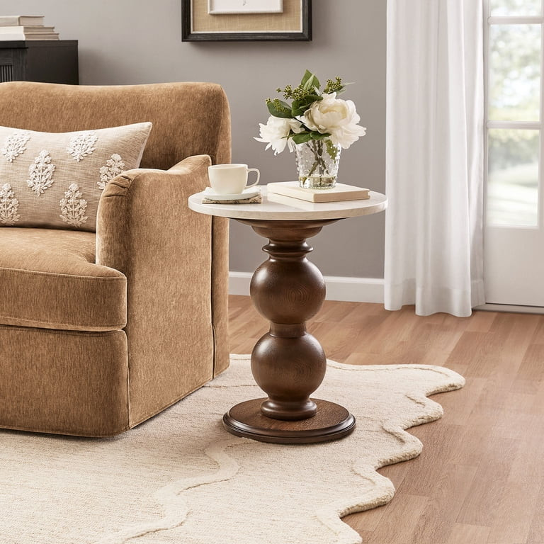 My Texas House Vivienne Marble Top End Table | Walmart (US)