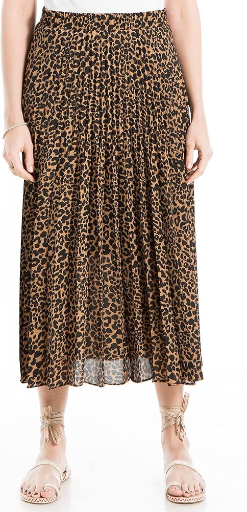 Max Studio Women's Pleated Midi Skirt | Amazon (US)