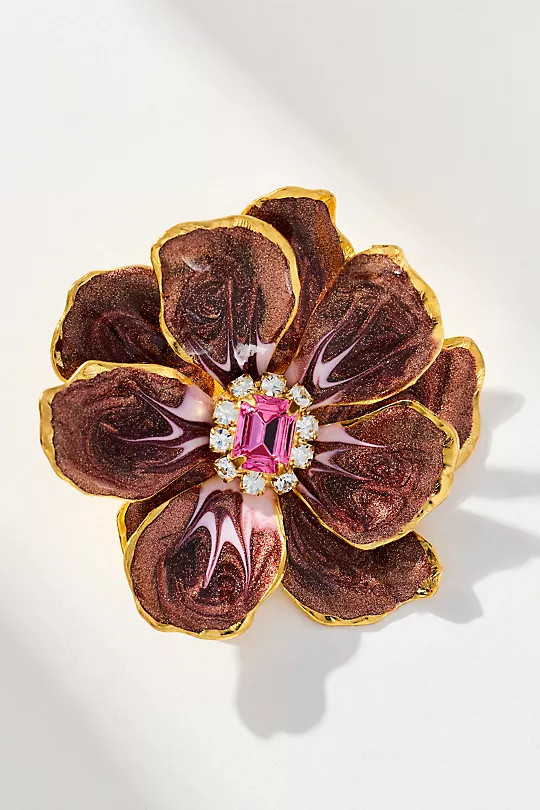 The Pink Reef Handpainted Earrings | Anthropologie (US)