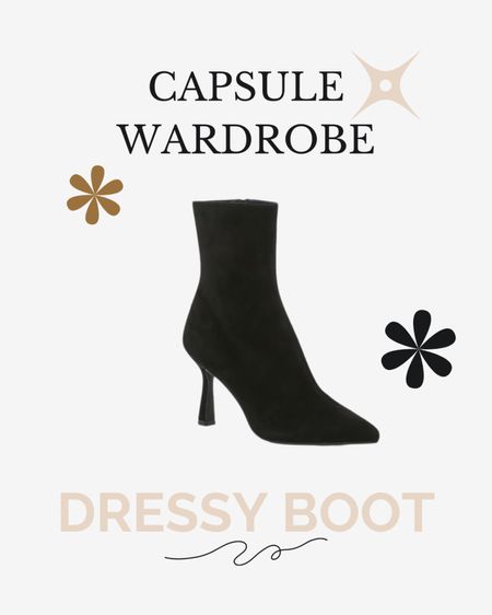 Winter capsule wardrobe// Dressy boot // black suede boot // under $200 // affordable style // top 5 

#LTKSeasonal